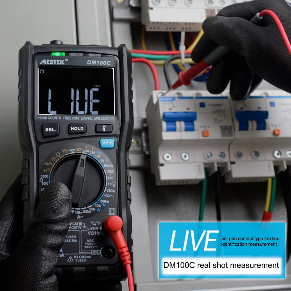 MESTEK 10000 отсчетов True RMS Многофункциональный цифровой мультиметр Измерение AC/DC