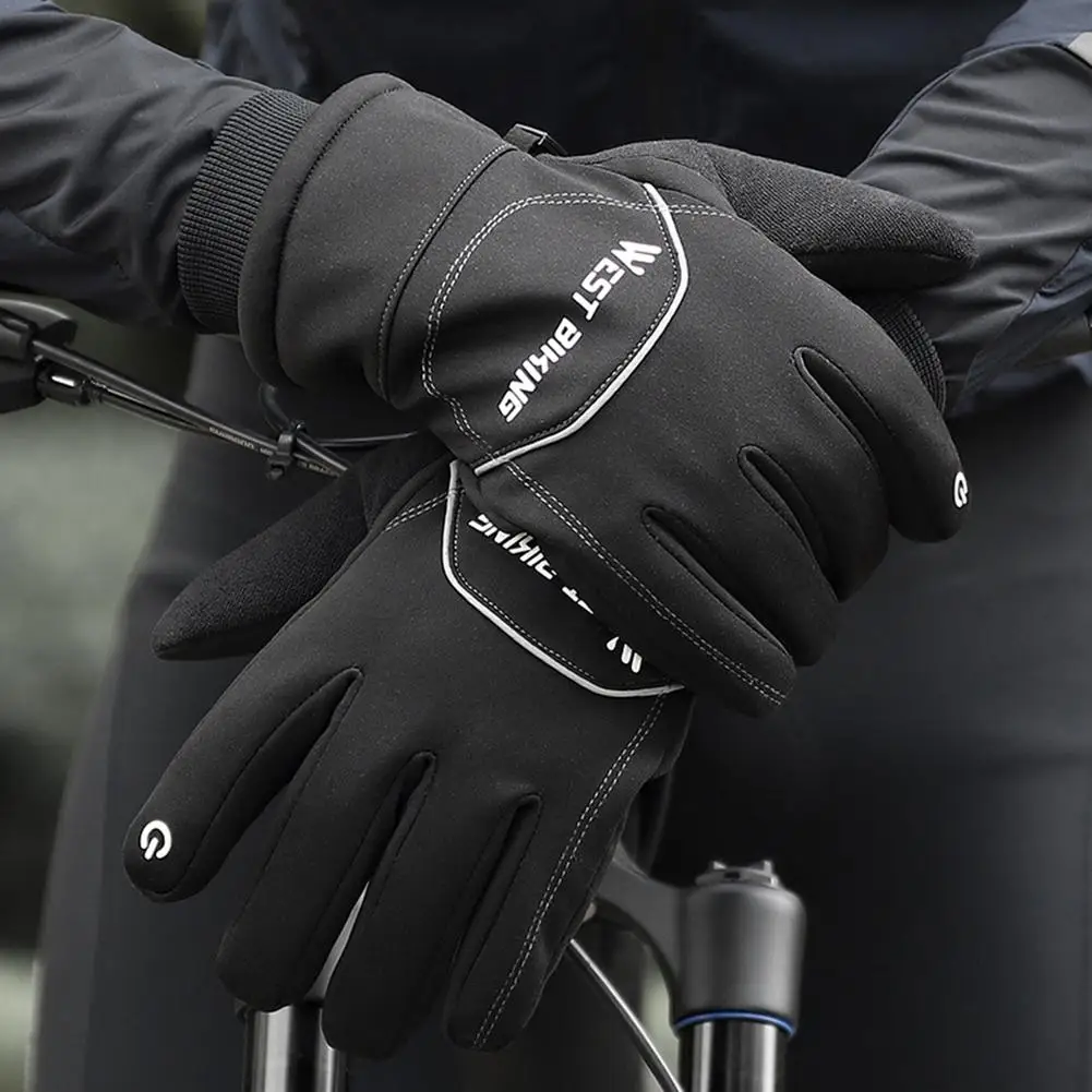 

Зимние теплые перчатки, водонепроницаемые перчатки для катания на лыжах, флисовые варежки с сенсорным экраном, нескользящая грелка для рук,...
