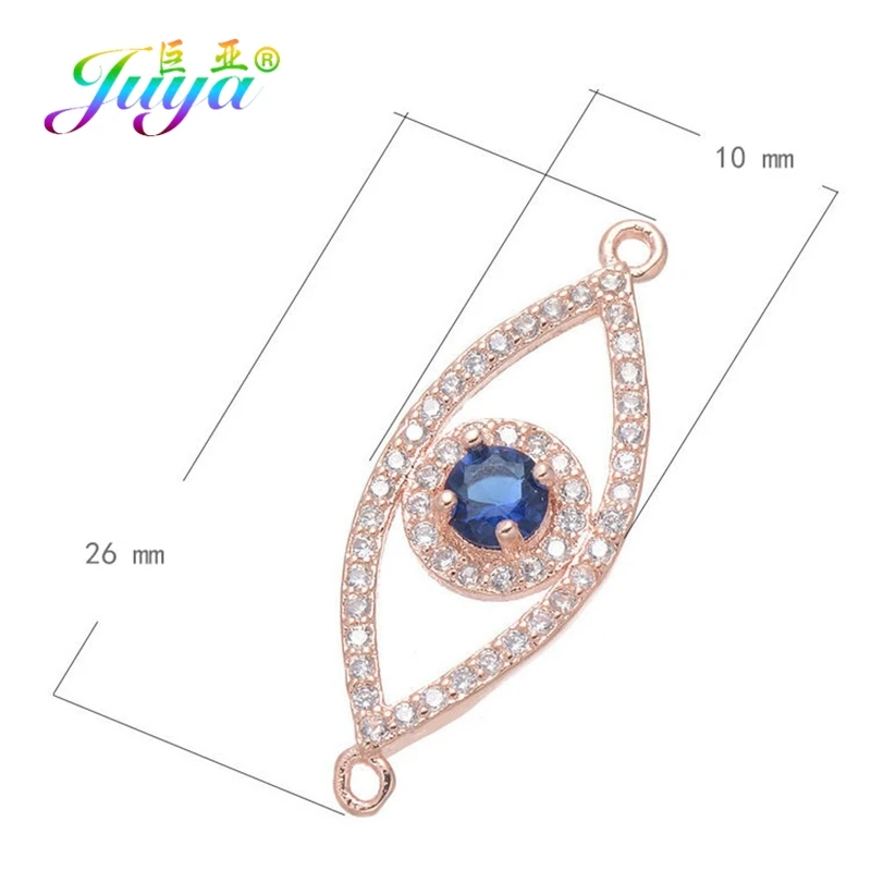 Rose Gold Juya DIY аксессуары для ювелирных изделий, принадлежности для рук Хамса, сглаза, очаровательные соединители для женщин и мужчин, классический турецкий материал для изготовления ювелирных изделий - Цвет: Rose Gold