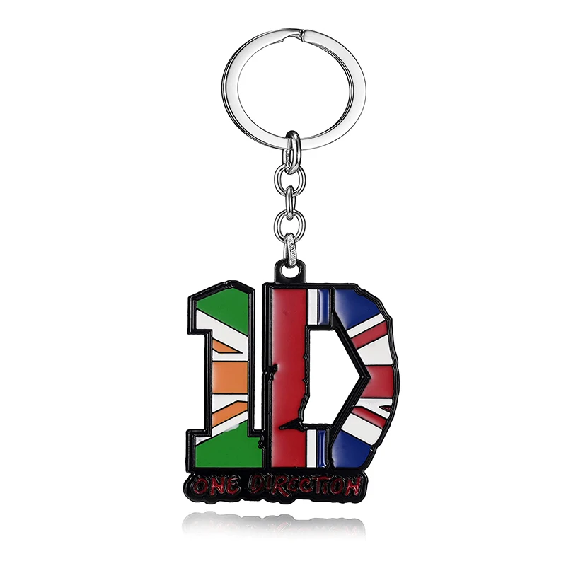 

Ireland Band One Direction 1D Keychain Keyring Key Ring Metal Key Rings For Gift Chaveiro Key Chain Jewelry Accessories