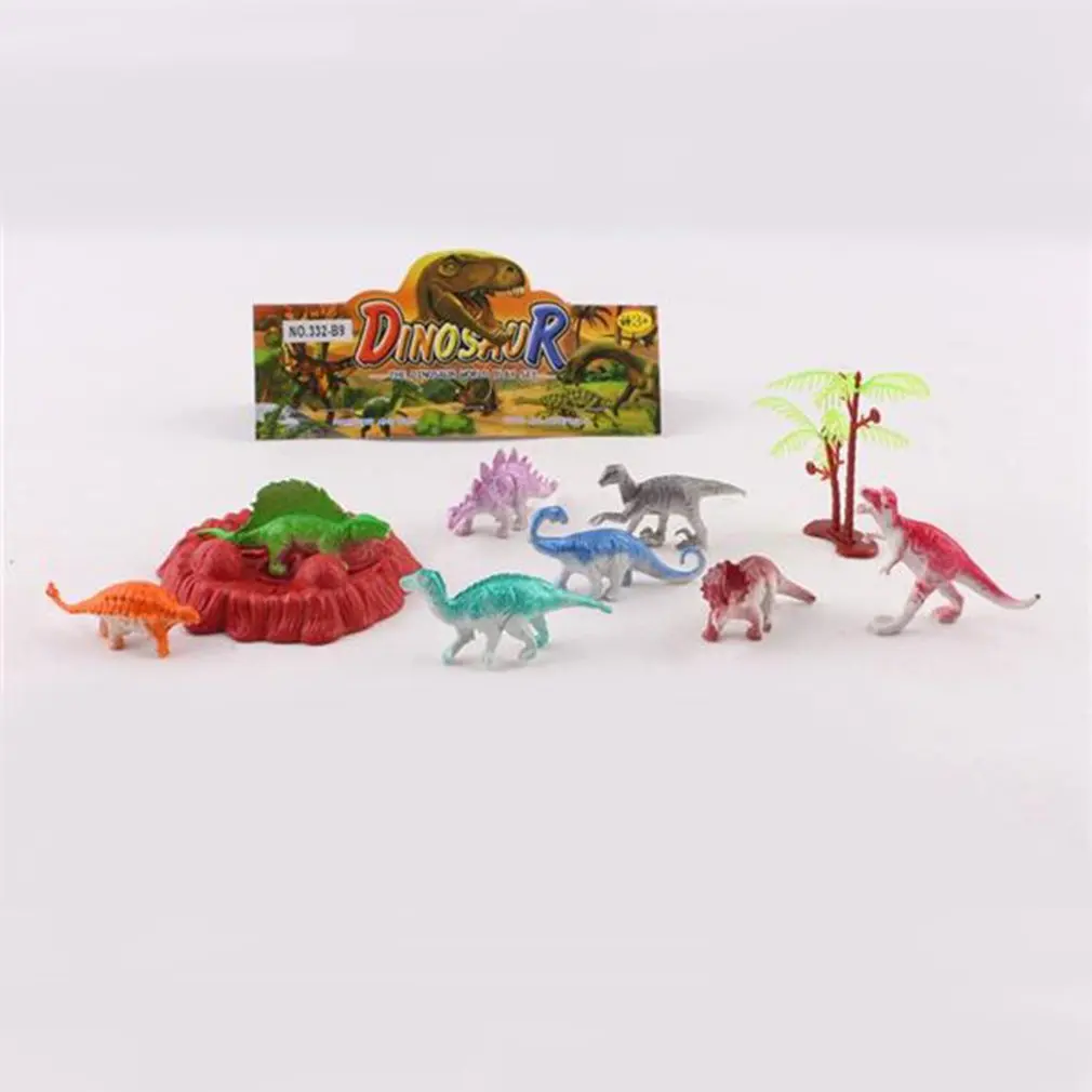 

Plastic Dinosaur Suit Toys Combination Toy Small Size Simulation Classic Toys Household Pretent Play Unisex Miniature Toys Set