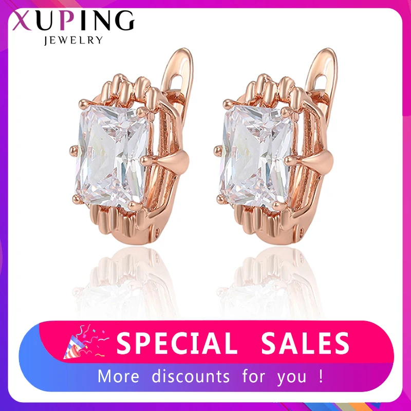 Xuping модные элегантные большие квадратные синтетические кубические циркониевые