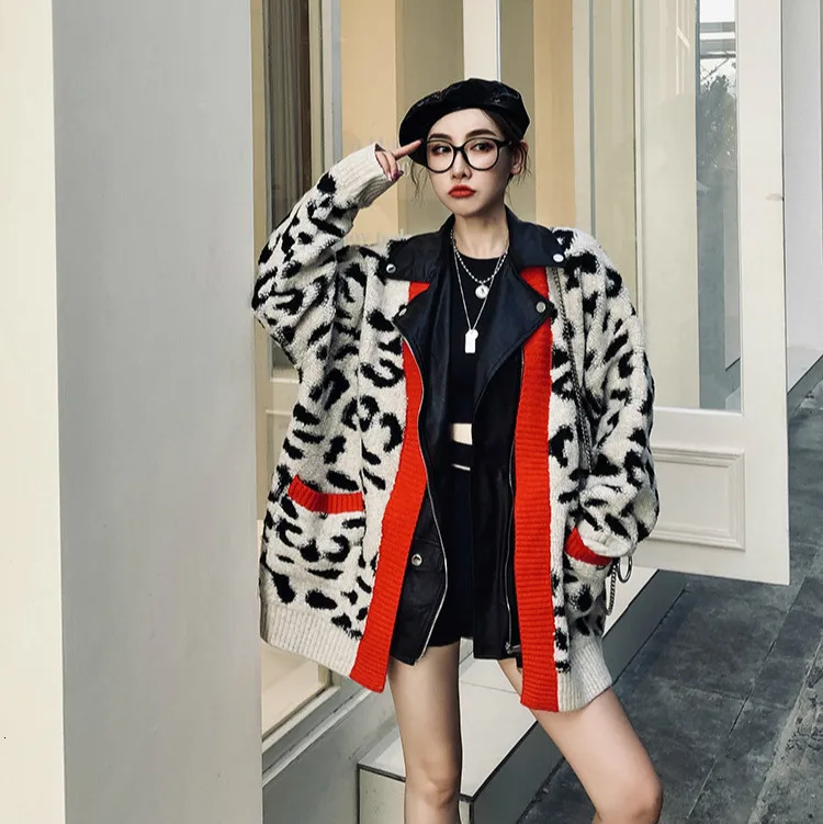Max LuLu корейские модные дамские искусственная кожа одежда женские леопардовые зимние куртки повседневная негабаритная шуба теплая ветровка
