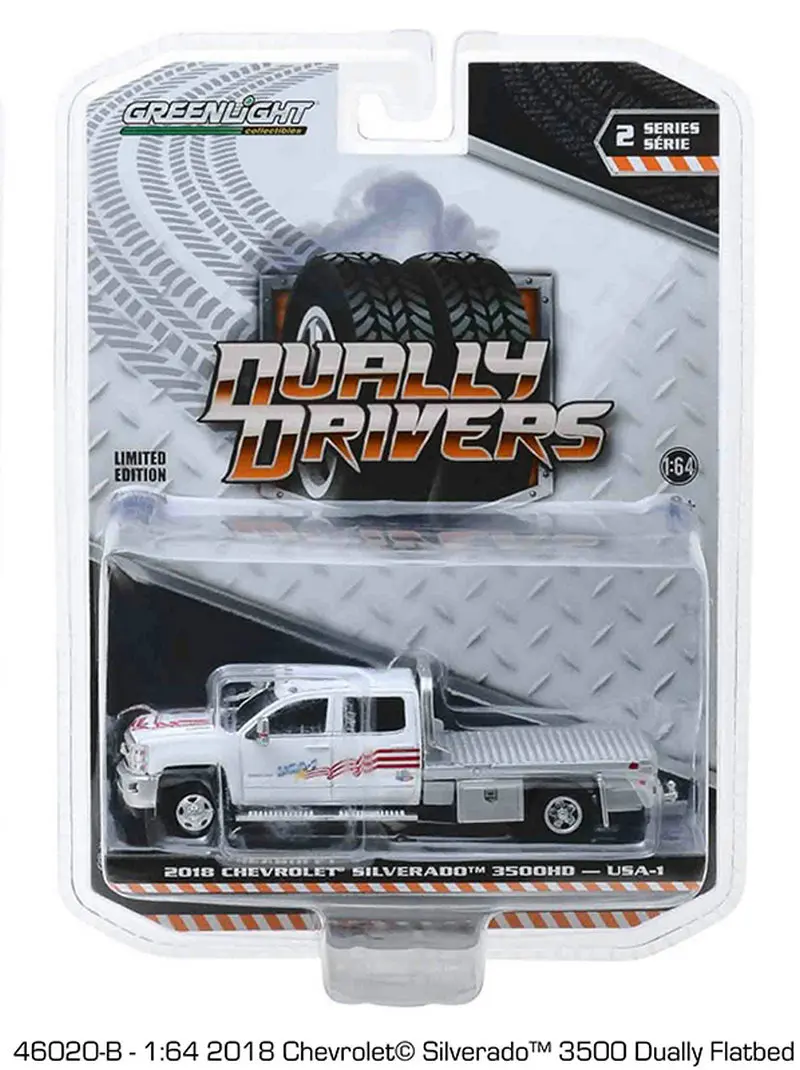 

Автомобили Greenlight 1/64 2018 Chevrolet Silverado 3500HD, Коллекционная модель автомобиля, игрушечный подарок