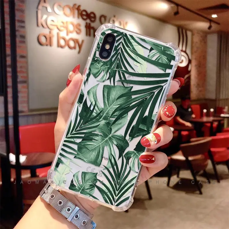 Jaomax летний Мягкий силиконовый чехол для iPhone 11 Xs Max 7 8 6S Plus Xr прозрачный