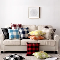 cotton pillow cover decorative case cushion cover 4545 retro abstract throw pillowcase linen home decor for sofa bed