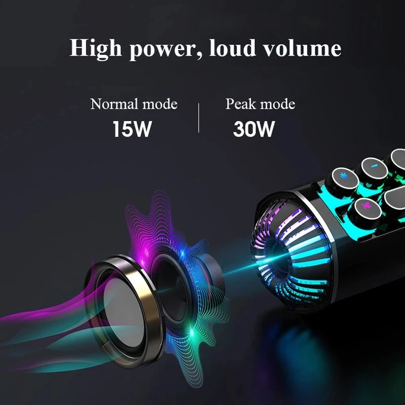 soaiy sh19 bluetooth speaker high power rgb gaming speaker wireless bass column subwoofer 3d surround soundbar computer speaker free global shipping
