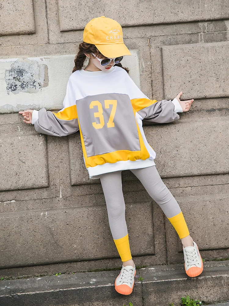 Одежда для девочек-подростков Осенняя детская одежда наряд Снова в школу девочек