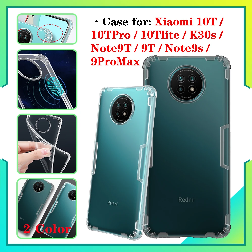 Nillkin Nature простой прозрачный мягкий кремний чехол для глобальной версии Mi10T 5G