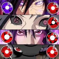 bio essence 1 pair cosplay color contact lenses for eyes anime accessories sharingan sasuke kakashi uchiha anime lenses