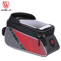 waterproof bicycle bike bag cycling frame front top tube saddle package reflective touch screen 6 phone case mtb mountain road