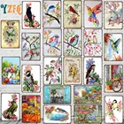 Садовый цветок лаванды знак птицы доска Металл Ретро настенное Искусство ретро домашний декор 30x20 см DU-8907A