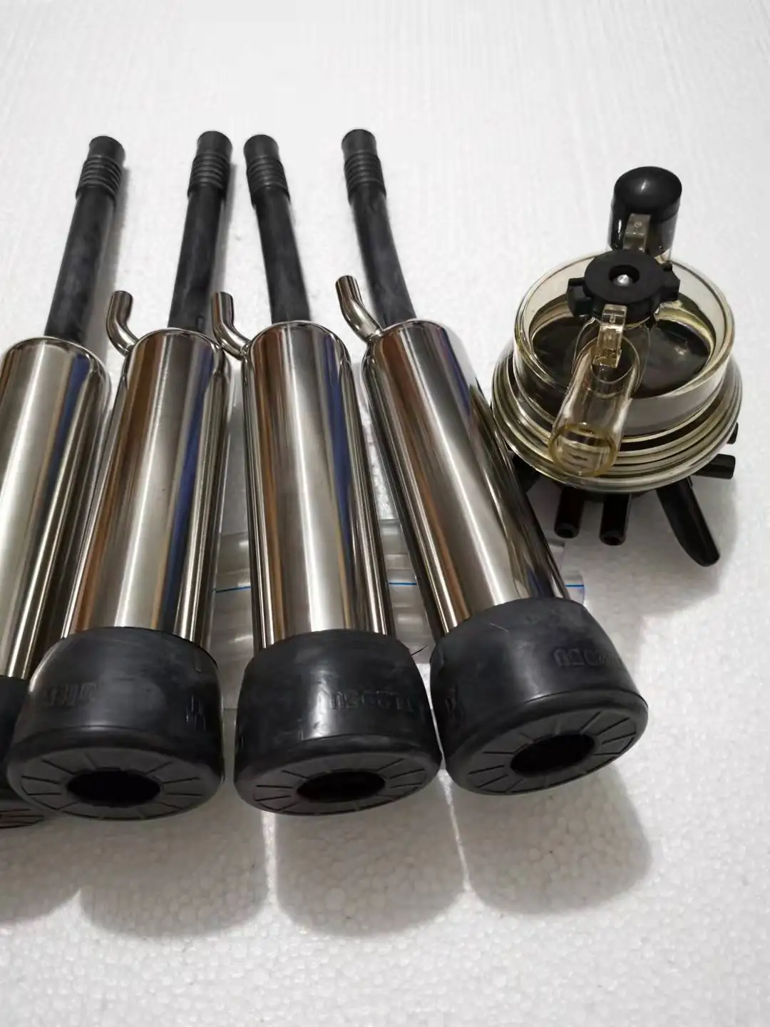 

Устройство для вытяжки коров, высокопроизводительный кластер для вытягивания коров 150 куб. См, с резиновой подкладкой, SS чашки в виде раковины, короткая Воздушная трубка