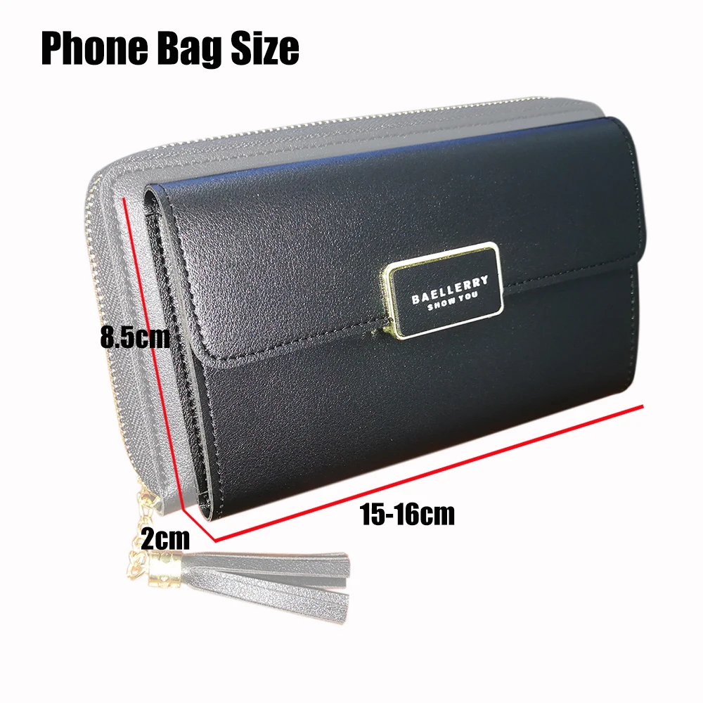 Baellerry Wallet Women Bag Zipper Tassel Long Purse Multifunctional Diagonal Mobile Phone Female Good Gift | Багаж и сумки