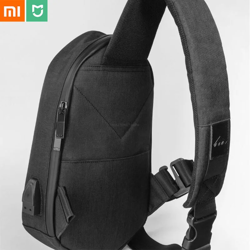 

Xiaomi Mijia BEABORN Polyhedron PU Backpack Bag Waterproof Colorful Leisure Sports Chest Pack Bags For Smart Travel Camping Bag