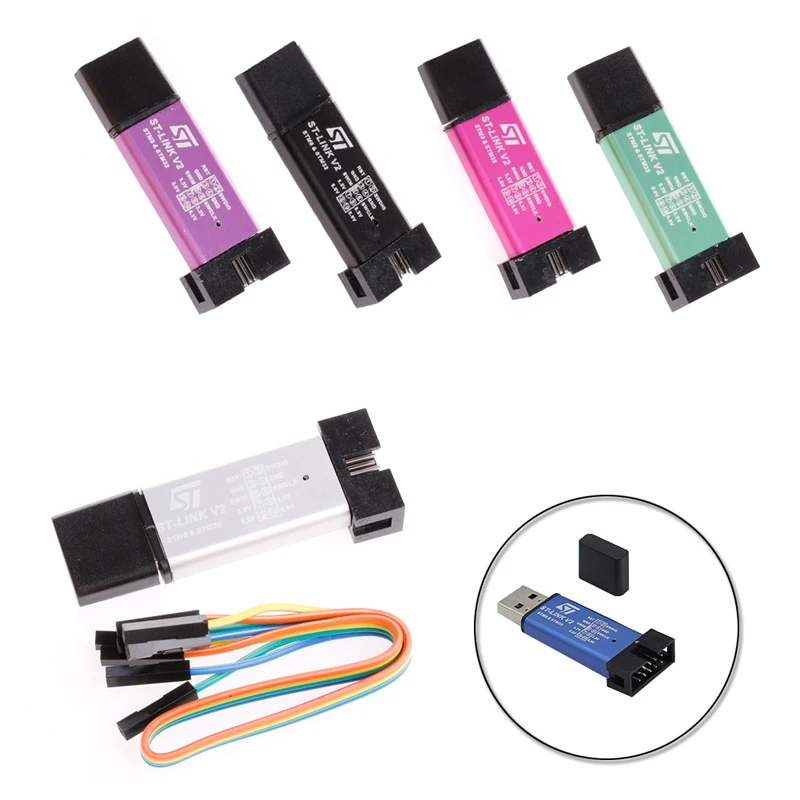 Мини ST-Link V2 Stlink эмулятор загрузчика Программирование STM8 STM32 w/металлический