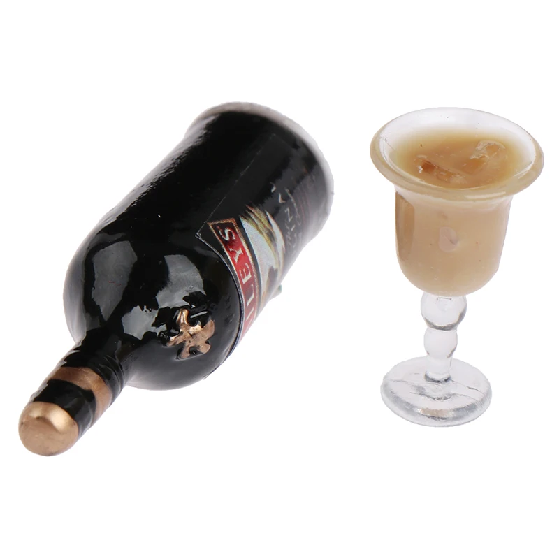 

1Set Nieuwe Aankomen Mini Wijn Flessen Model Poppenhuis Miniatuur 1:12 Voor Poppenhuis Decoratie