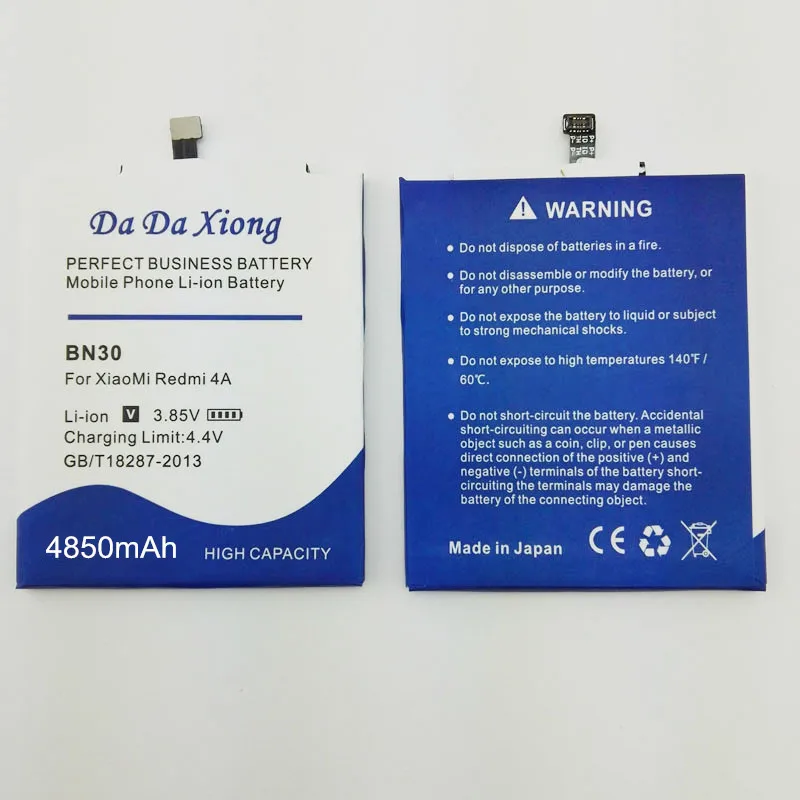 Аккумулятор BN30 на 4850 мА · ч для Xiaomi Redmi 4A сменные батареи телефона|battery for xiaomi|battery
