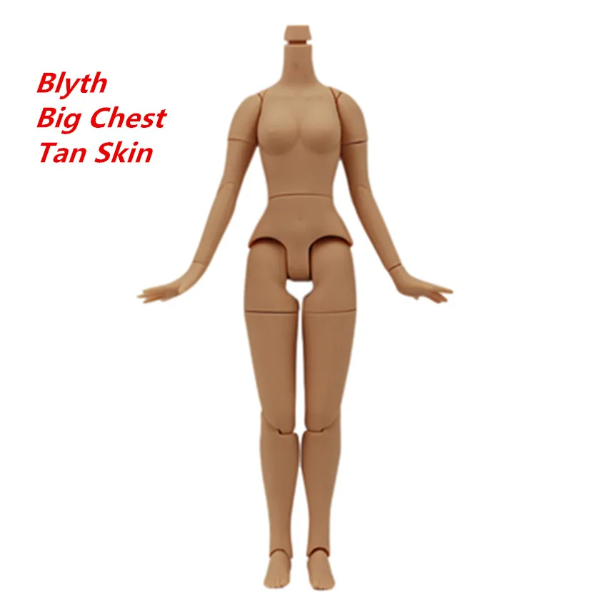 blyth tan Blyth 19 Объединенный Корпус Маленькая грудь и большая грудь Сделай Сам белый натуральный загар черный 5 цветов кожа высокого качества Игрушки для девочек для детей - Цвет: blyth tan