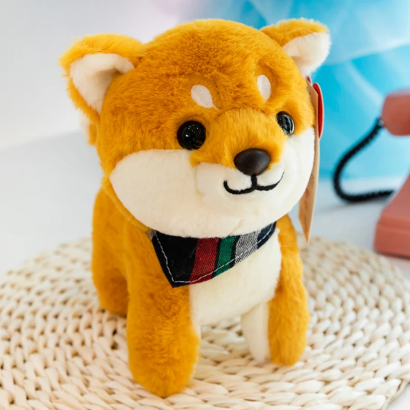 22 см Новая Милая имитация Шиба кукла ину талисман Подушка плюшевая игрушка для