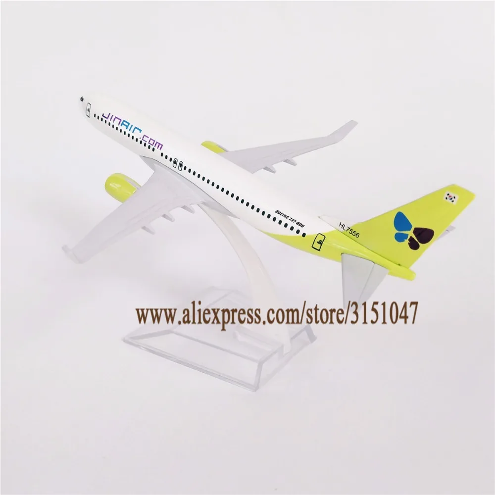Модель самолета JinAir JIN AIR Boeing 737 модель из сплава и металла 15 см подарок для B737