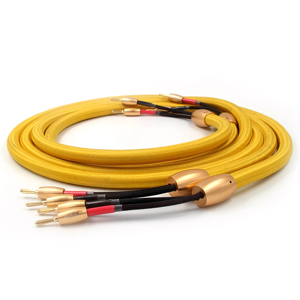 Кабель для динамика Hi Fi с позолоченным штекером 24 к|speaker cable|audio speaker cableloudspeaker cable |