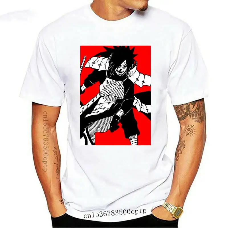 

New Anime Uchiha Madara Cotton T-Shirt Hannya Demon Anime Japan Japanese Cool Tees Casual Funny Tops