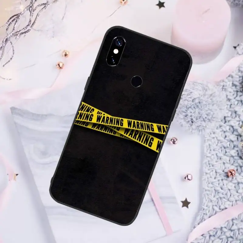 

yellow warning Phone Case For Xiaomi Redmi 7 8 9t a3Pro 9se k20 mi8 max3 lite 9 note 9s 10 pro