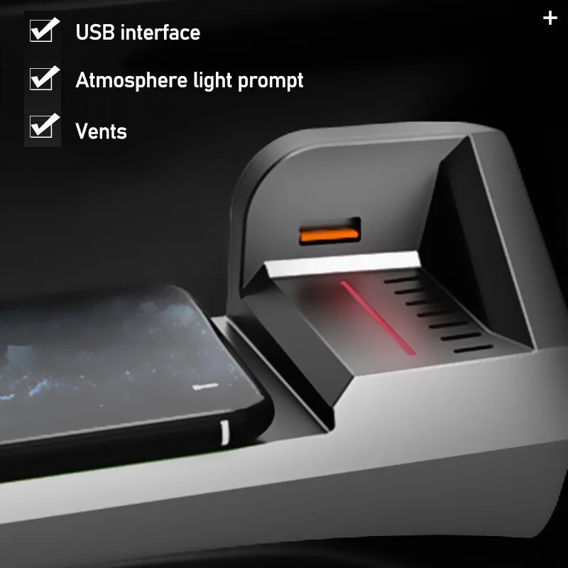 

For Audi auto parts A3 S3 Q3 A4L 4S A5 5S cigarette lighter car mobile phone fast wireless charger charging board