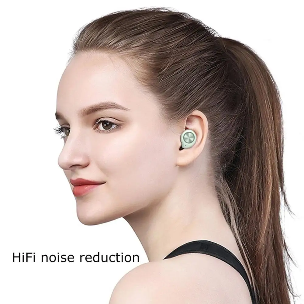 

TWS Bluetooth Earphones Waterproof Sports Headphones Stereo Wireless Touch Control Headsets With Microphone