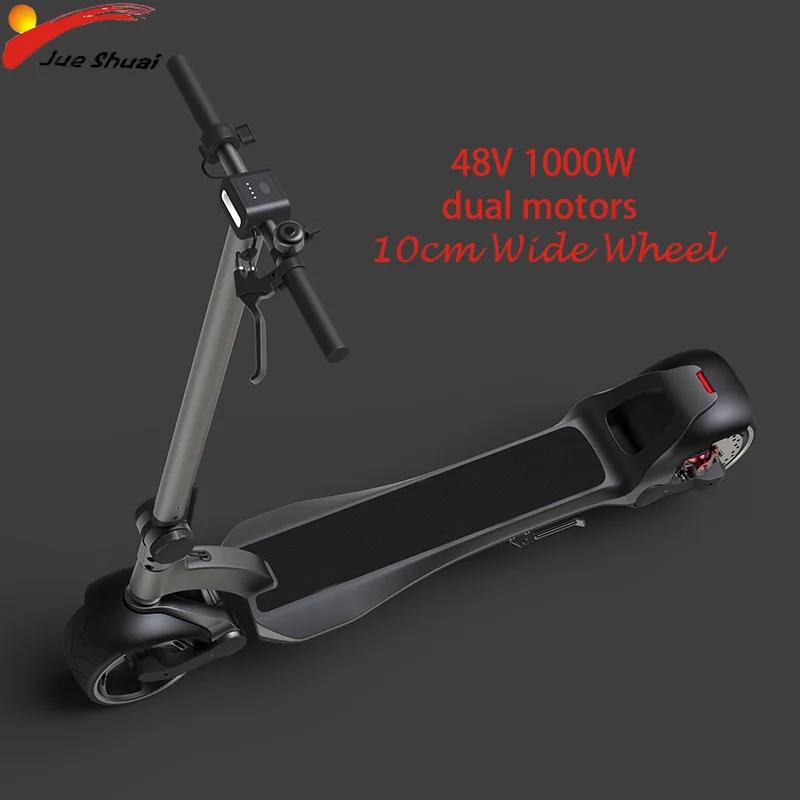 Электрический скутер с широкими колесами для взрослых 48 В 1000 Вт двухколесный