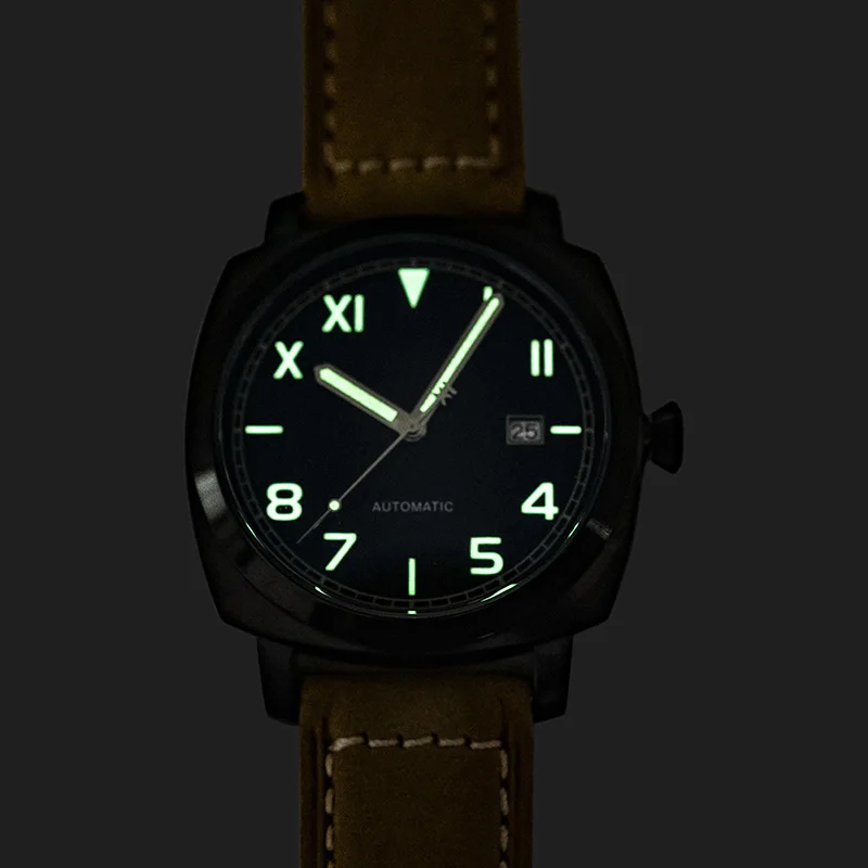 

43MM CALENDAR MEN'S MILITARY AUTOMATIC MECHANICAL WATCH NH35 MOVEMENT SUPER LUMINOUS MEN ARMY WRIST WATCHES 50M WATERPROOF