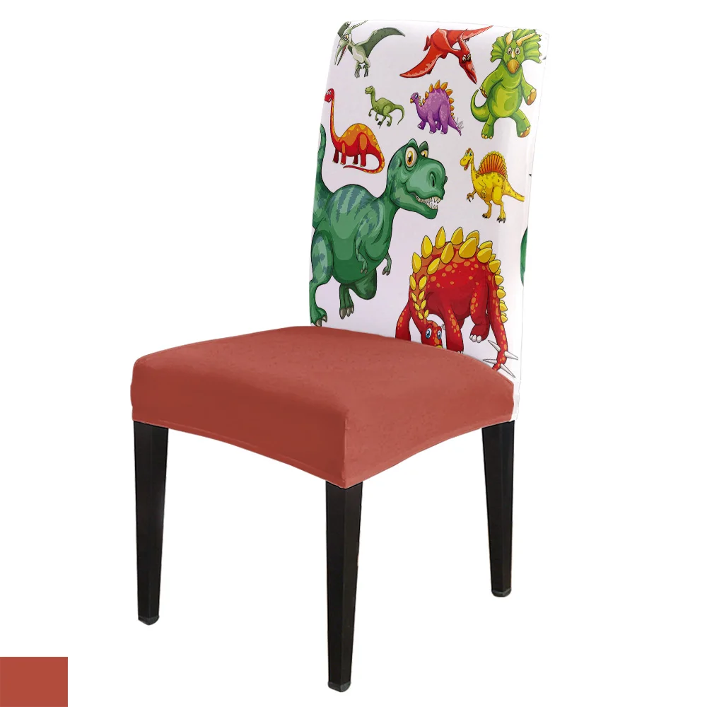 

Animal Dinosaur Pterodactyl Chair Cover Spandex Elastic Printing Dining Chair Kitchen Seat Case Stretch