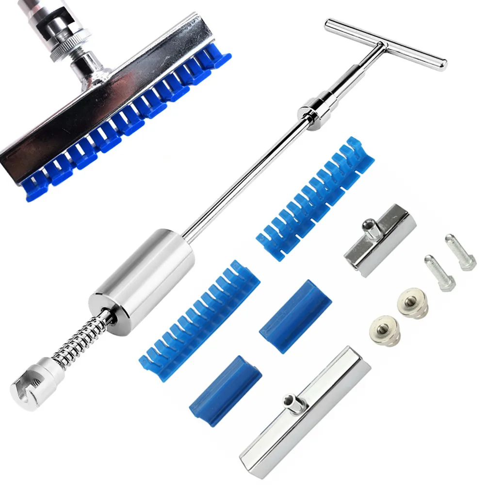 melhor 2 Em 1 T-extrator (grande Dente) Kits De Reparação Paintless Dent 7pcs Ferramenta De Reparo Do Dente Com Ponte Extrator Para Remoção De Granizo Do Corpo Do Carro