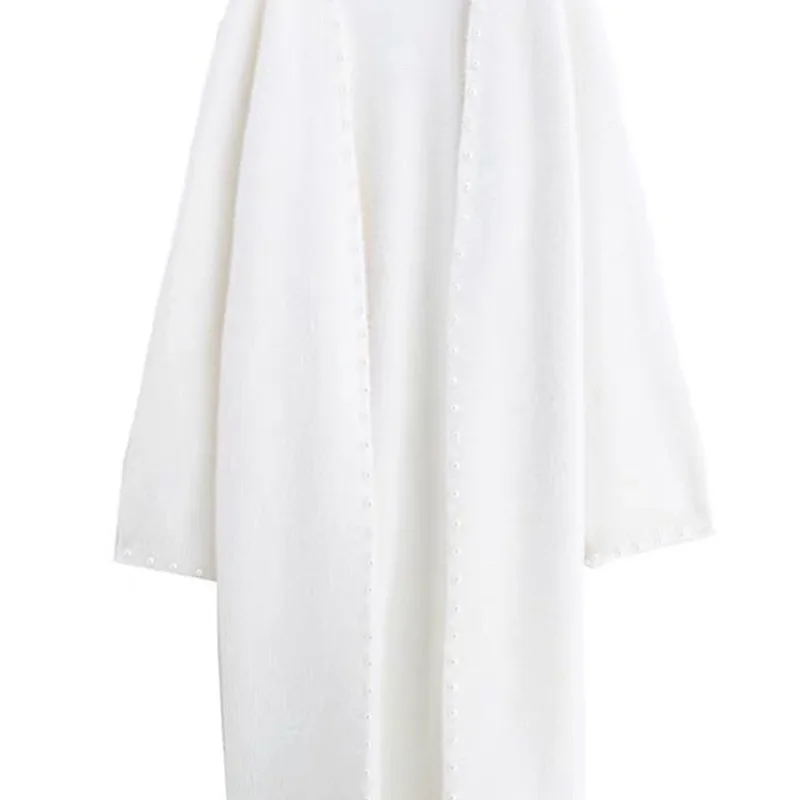 

Mink like loose medium length Korean loose sweater cardigan coat women's lazy style mink like fur 2020 new style