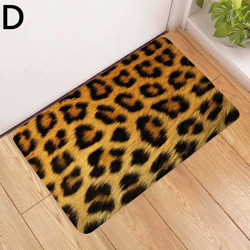 Нескользящий коврик впитывающий ковер с леопардовым принтом под змеиную кожу