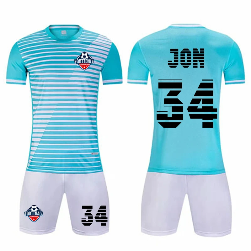 Мужские детские полосатые футбольные Джерси Молодежные колледж геодезические