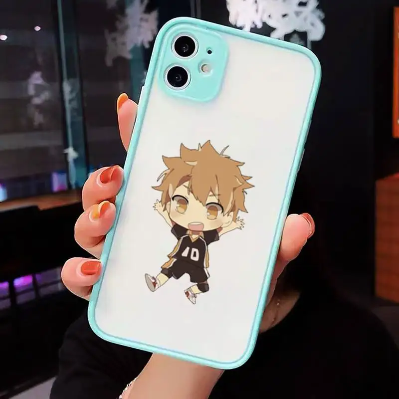 

Haikyuu Hinata attacks Anime Phone Cases matte transparent For iphone 7 8 11 12 plus mini x xs xr pro max cover