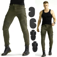2021 h ev 06 green moto jeans leisure motorcycle mens off road outdoor jeancycling pants with protect equipment