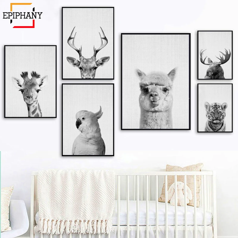 Черно белая фотография искусства детской комнаты|Рисование и каллиграфия| |