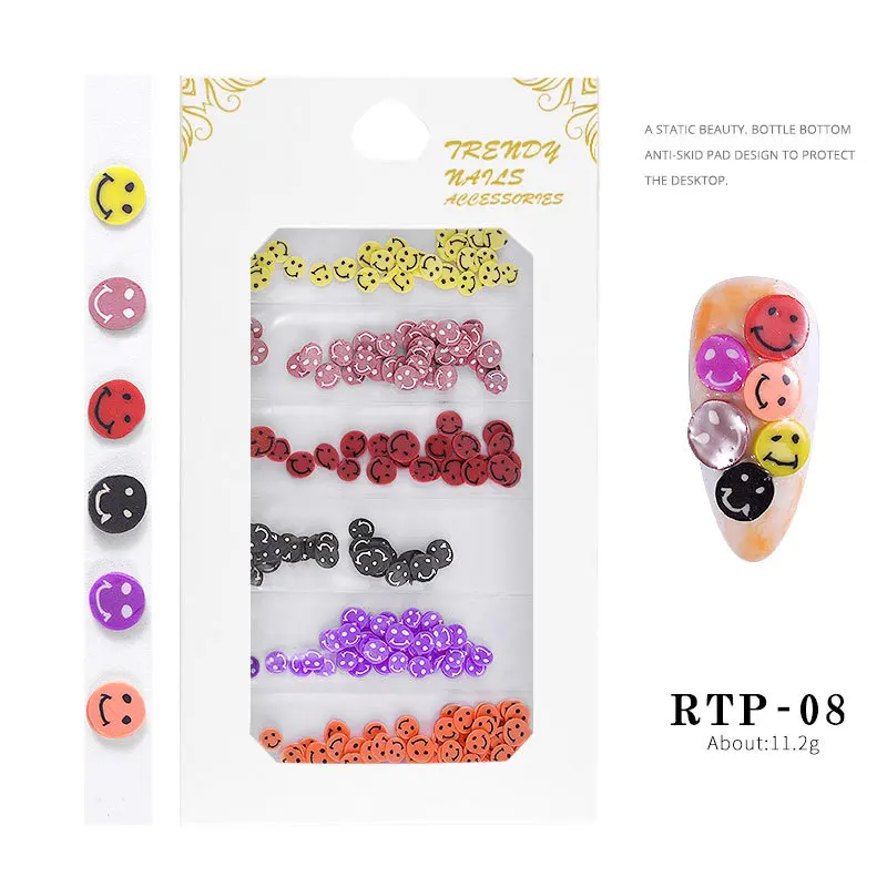 Милые улыбающееся лицо ногтей Стразы s Камни цветные стразы нерегулярные бусины