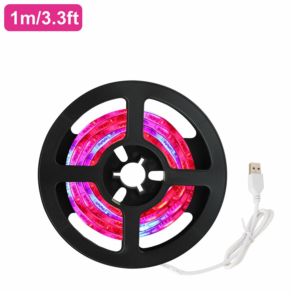 USB светодиодный SMD 5050 светильник для выращивания s ленточный лампа полный спектр DC