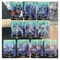10pcs tx saint seiya marina rainbow flash card redraw repaint composite craft collection anime cards childrens toy gifts