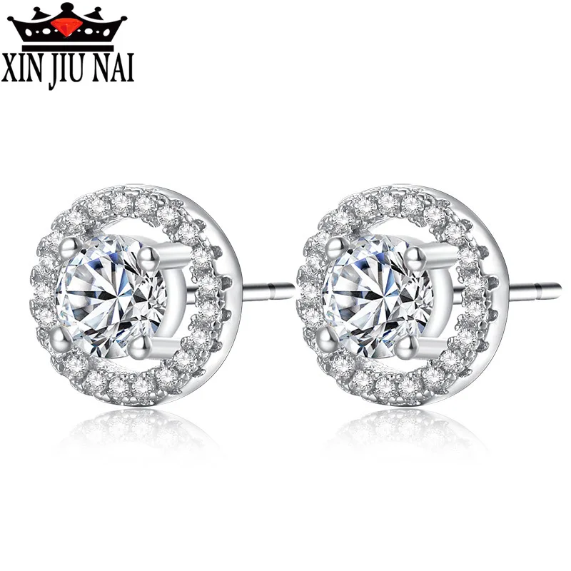 Роскошные круглые серьги-гвоздики с сердечками и стрелками высокое качество