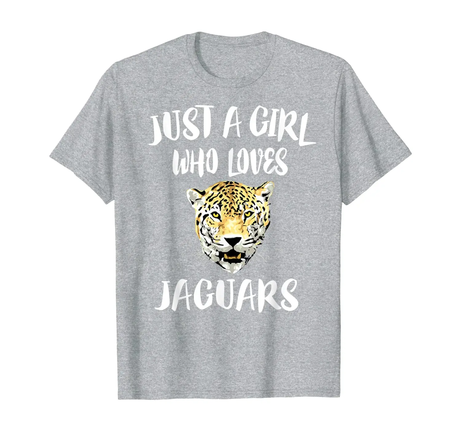 

Just A Girl Who Loves Jaguars Animal Gift T-Shirt