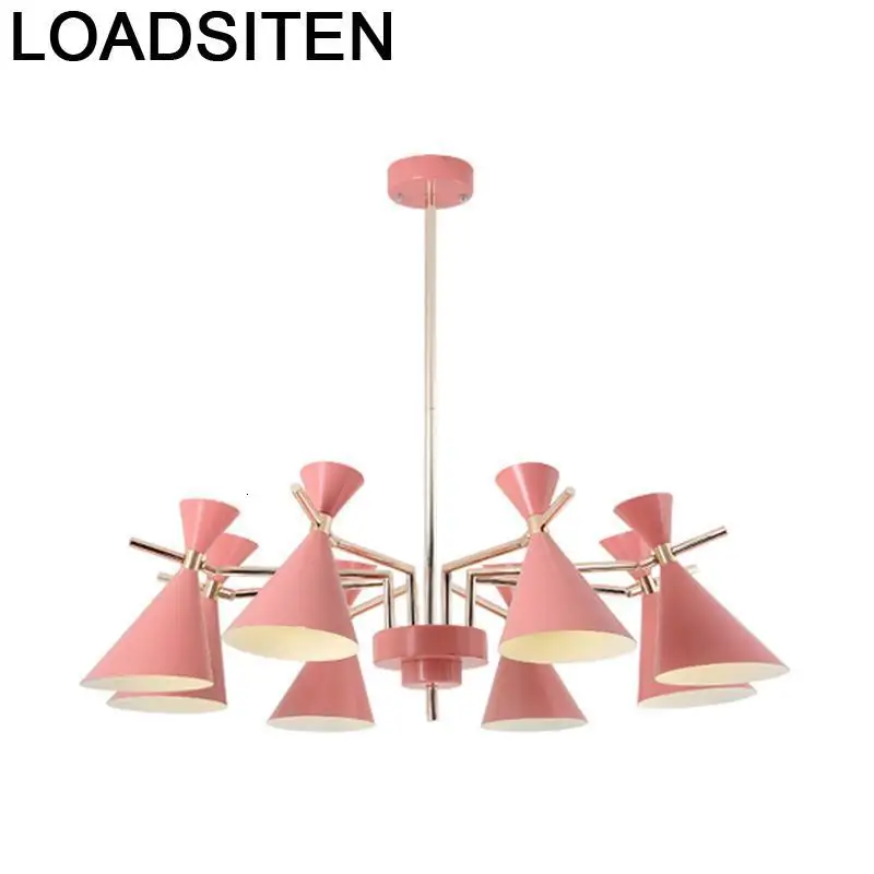 Подвесной светильник из плоти скандинавский Lustre Para Quarto на подтяжках для дома Lampara
