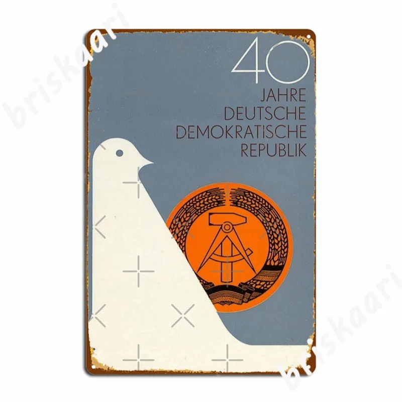 

Плакат Ddr, металлические знаки, паб, пещера, паб, винтажное украшение гаража, оловянные плакаты