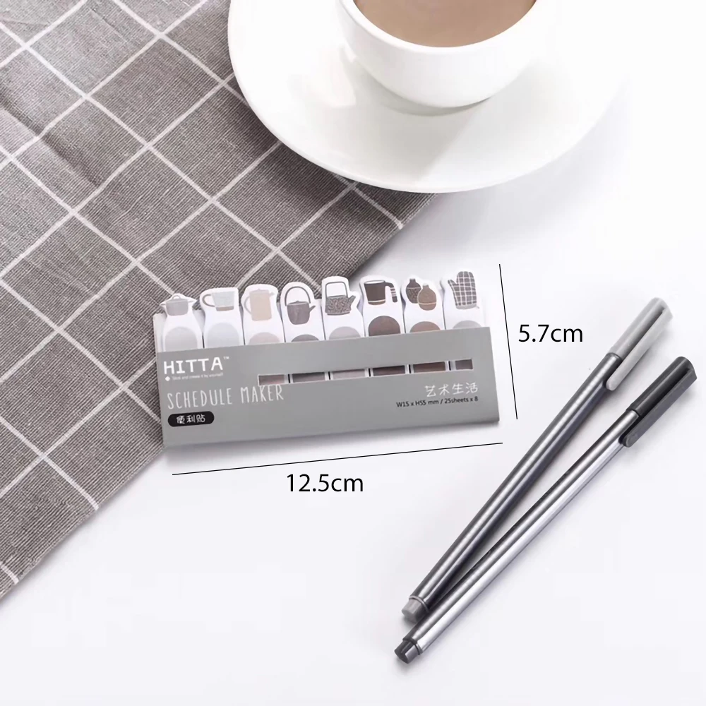 Художественная жизнь блокнот страница вкладка маркеры Липкие заметки