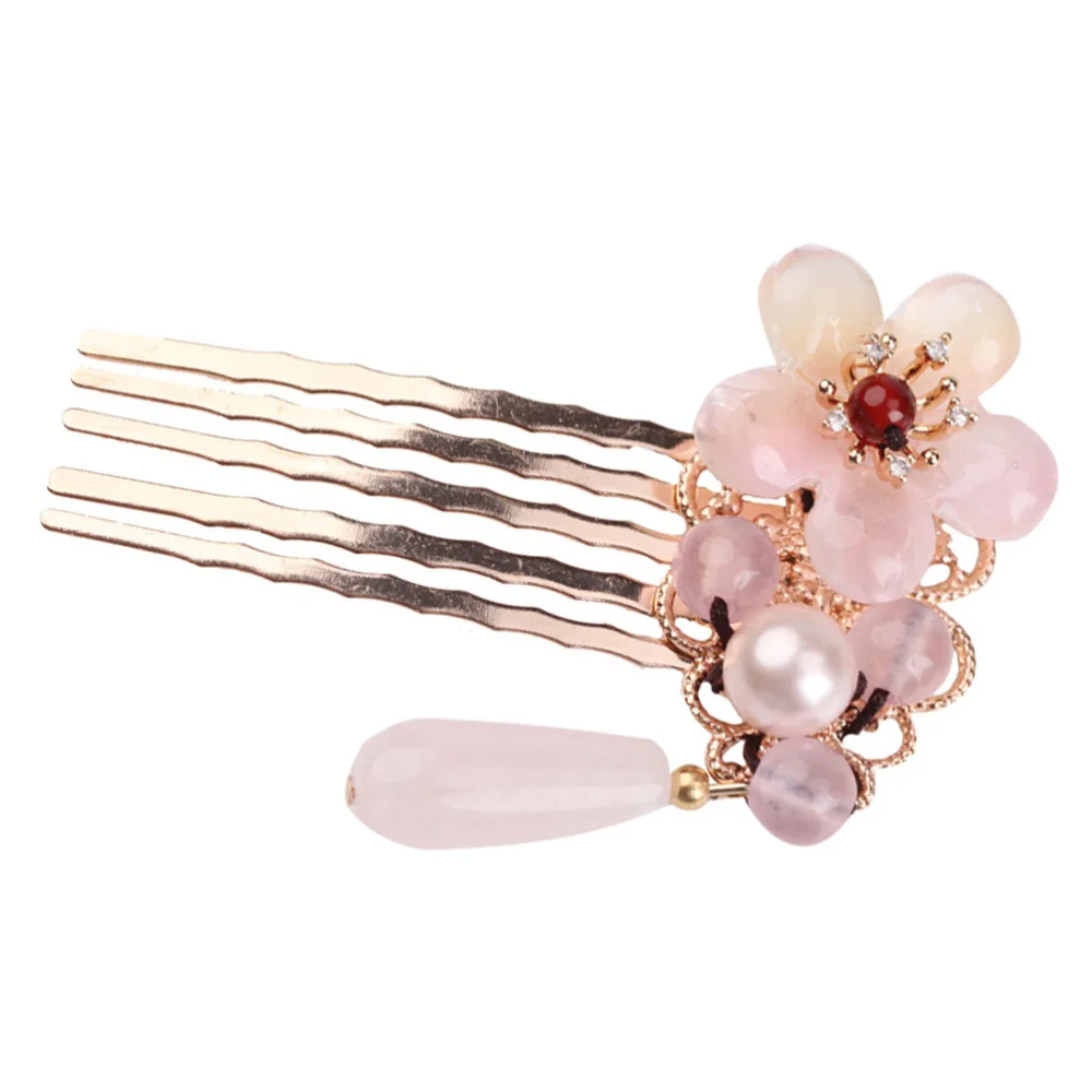 

1pc Vintage Hair Comb Elegant Metal Insert Comb Headwear for Party Banquet