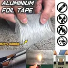 Сверхпрочная лента из алюминиевой фольги, бутиловая лента для ремонта стен и трещин на крыше, самоклеящаяся Водонепроницаемая ремонтная лента C8C2, 1 шт.